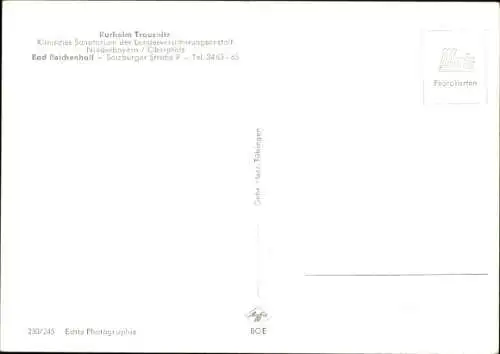 Ak Bad Reichenhall in Oberbayern, Kurheim Trausnitz