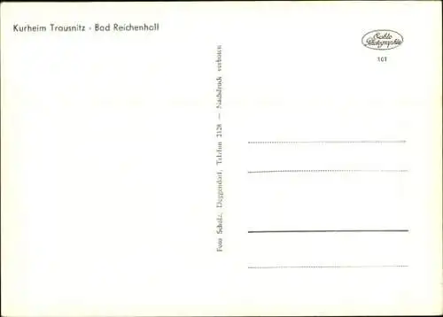 Ak Bad Reichenhall in Oberbayern, Kurheim Trausnitz