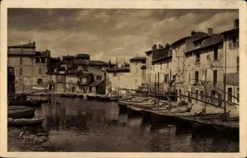 Ak Martigues Bouches du Rhône, Un Coin de Venise provencale