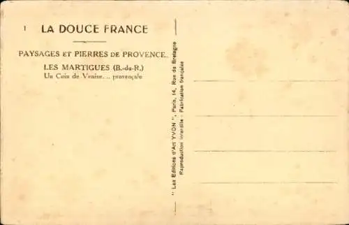 Ak Martigues Bouches du Rhône, Un Coin de Venise provencale