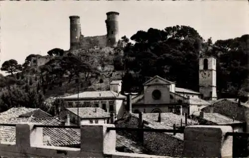 Ak Châteaurenard Bouches du Rhône, Kirche, Türme