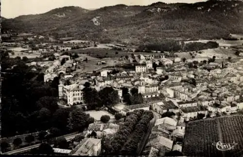 Ak La Roque d'Anthéron Bouches du Rhône, Fliegeraufnahme