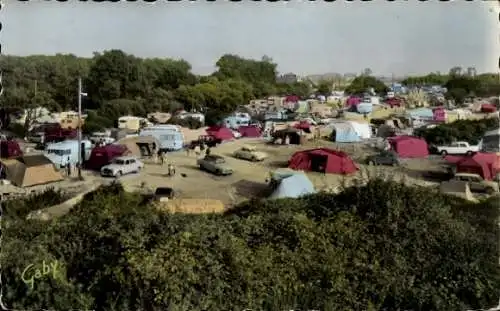 Ak Cabourg Calvados, Camping de la Prairie