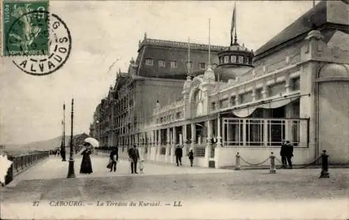 Ak Cabourg Calvados, Terrasse du Kursaal