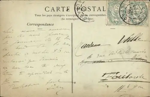 Ak Cabourg Calvados, Plage, Vue prise de la Digue