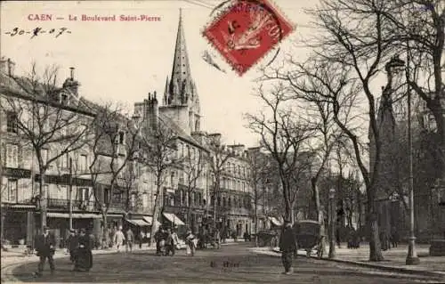 Ak Caen Calvados, Boulevard St. Pierre