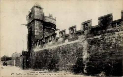 Ak Caen Calvados, Tour des Gens d'Armes