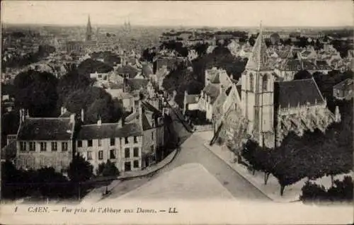 Ak Caen Calvados, Abbaye aux Dames