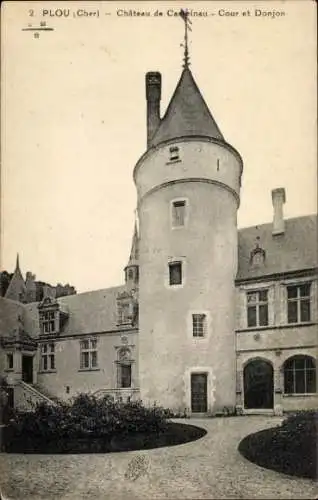 Ak Plou Cher, Chateau de Castelnau, Cour, Donjon