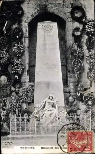 Ak Angoulême Charente, Monument