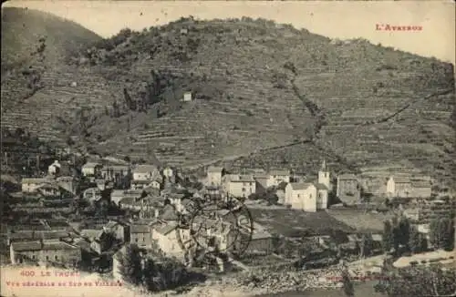 Ak Le Truel Aveyron, Vue generale du sud du Village