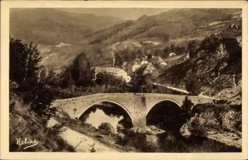 Ak Tréboul Douarnenez Finistère, Pont