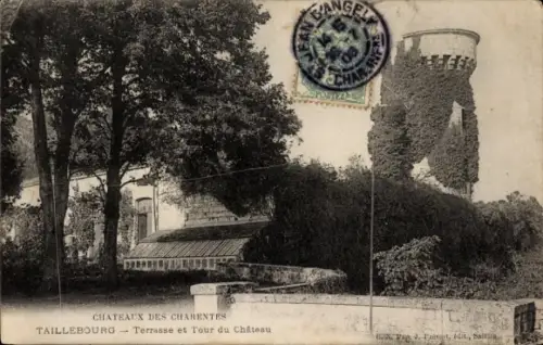 Ak Taillebourg Charente Maritime, Terrasse et Tour du Chateau