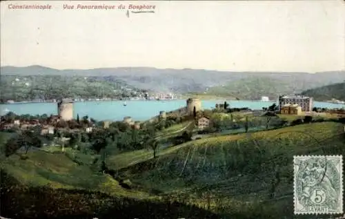 Ak Konstantinopel Istanbul Türkei, Panoramablick auf den Bosporus