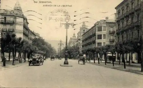 Ak Donostia San Sebastián Baskenland, Avenida de la Libertad