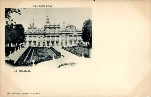 Ak La Granja San Ildefonso Castilla y León, Königspalast