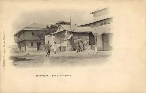 Ak Mahajanga Majunga Madagaskar, Rue Amiral-Pierre