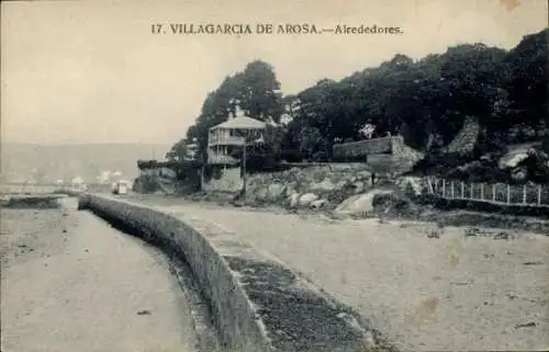 Ak Villagarcía Asturias, Umgebung