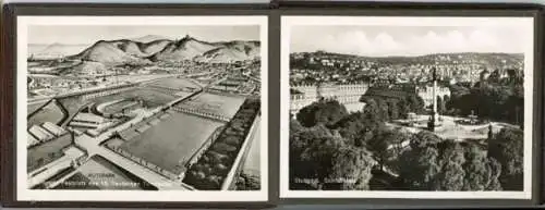 Kleine Mappe (7x9,5cm) Stuttgart mit 12 Fotos, 15. Deutsches Turnfest 1933