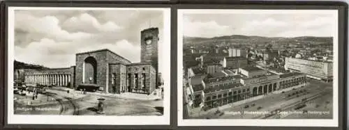 Kleine Mappe (7x9,5cm) Stuttgart mit 12 Fotos, 15. Deutsches Turnfest 1933