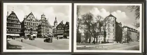 Kleine Mappe (7x9,5cm) Stuttgart mit 12 Fotos, 15. Deutsches Turnfest 1933