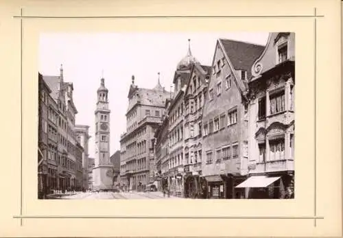 Mappe Augsburg in Schwaben, Mai 1898, 12 Fotos (14,5x9,5cm), Lautz & Isenbeck, Darmstadt