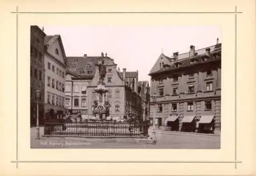 Mappe Augsburg in Schwaben, Mai 1898, 12 Fotos (14,5x9,5cm), Lautz & Isenbeck, Darmstadt