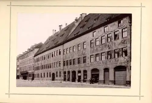 Mappe Augsburg in Schwaben, Mai 1898, 12 Fotos (14,5x9,5cm), Lautz & Isenbeck, Darmstadt