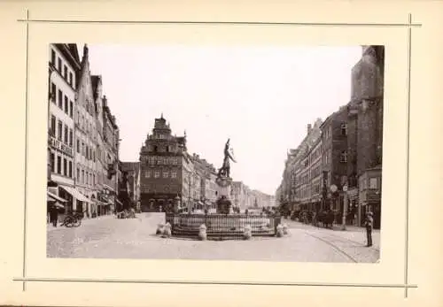 Mappe Augsburg in Schwaben, Mai 1898, 12 Fotos (14,5x9,5cm), Lautz & Isenbeck, Darmstadt