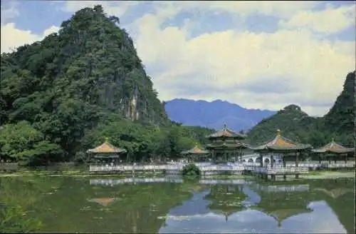 Set von 10 AK im Umschlag von Guangdong / Canton China 