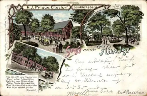 Litho Hamburg Harburg Haake, Garten, Ehestorf, Kiekeberg