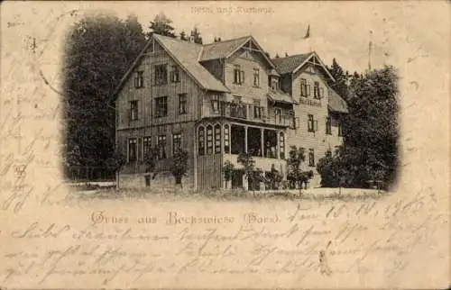 Ak Hahnenklee Bockswiese Goslar im Harz, Hotel, Kurhaus