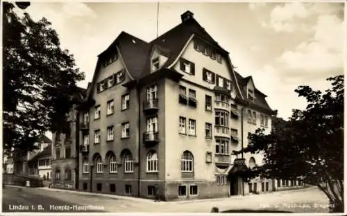 Ak Lindau am Bodensee Schwaben, Hospiz-Haupthaus