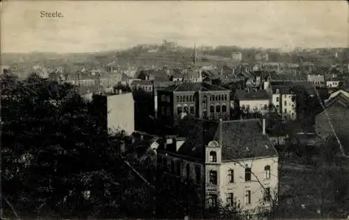 Ak Steele Essen Nordrhein Westfalen, Blick über die Dächer der Stadt