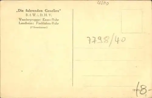 Ak Fischlaken Essen im Ruhrgebiet, Landheim der Wandergruppe Fahrende Gesellen