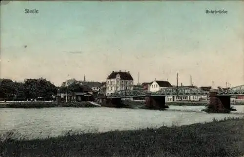 Ak Steele Essen im Ruhrgebiet, Ruhrbrücke