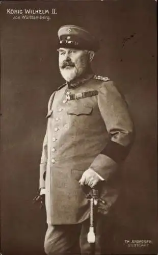 Ak König Wilhelm II von Württemberg, Portrait