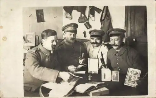 Foto Ak Deutsche Soldaten in Uniformen, Infanterie Regiment 19, I WK