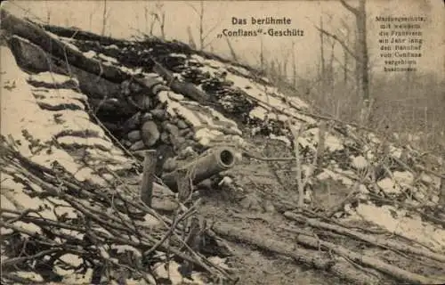 Ak Berühmtes Conflans-Geschütz, Waffengattung, Kaiserreich