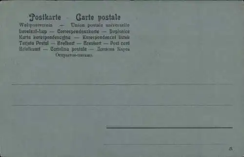 Handgemalt Ak Wohnhaus, See, Mond, Verschneite Bäume