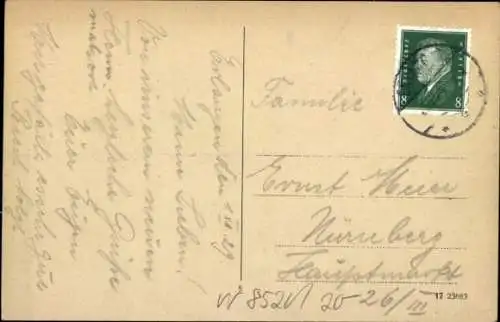 Ak Erlangen in Mittelfranken Bayern, Puchta-Platz, Schulhaus