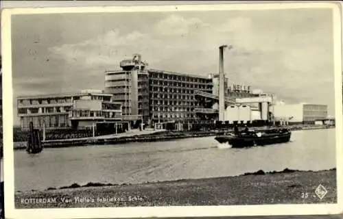 Ak Rotterdam Südholland Niederlande, Van-Nelle-Fabriken, Schie