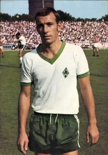 Ak Fußball, Horst-Dieter Höttgas, Abwehrspieler, Werder Bremen, Mexiko '70