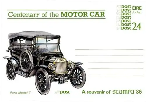 Ak Hundertjahrfeier des Automobils, Ford Modell T, Souvenir von Stampa '86