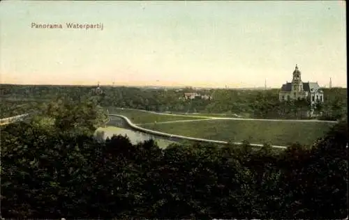 Ak Niederlande, Panorama-Wasserspiel