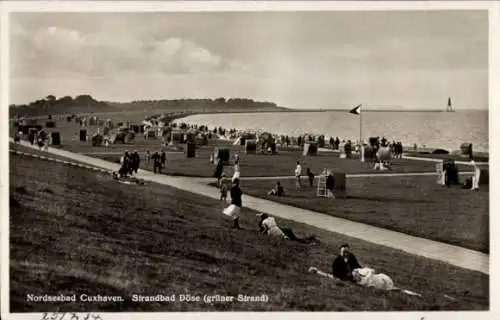 Ak Nordseebad Cuxhaven, Strandbad Döse