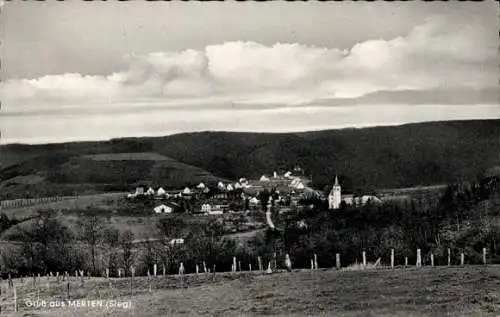 Ak Merten Eitorf in Nordrhein Westfalen, Panorama, Dorfschänke