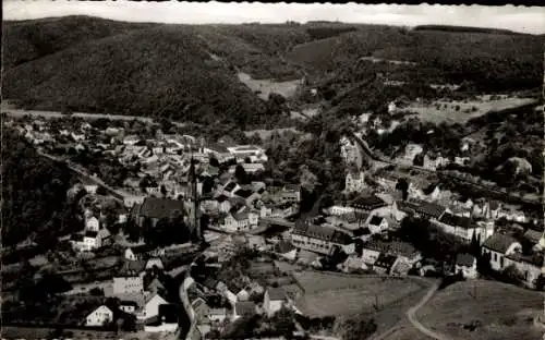 Ak Gemünd an der Urft Schleiden in der Eifel, Blick von oben, Panorama