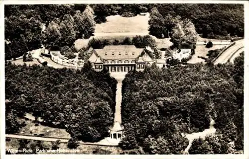 Ak Witten an der Ruhr, Parkhaus Hohenstein, Fliegeraufnahme