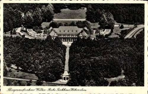 Ak Witten an der Ruhr, Parkhaus Hohenstein, Fliegeraufnahme